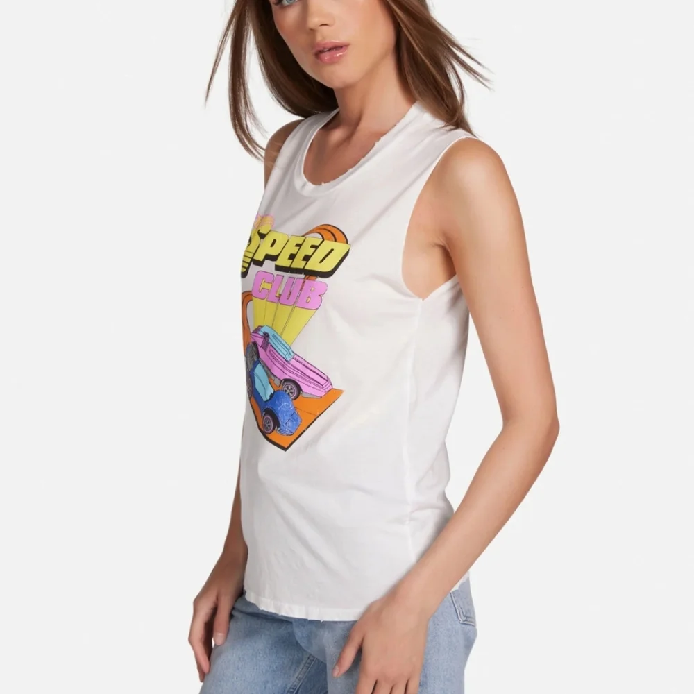 Lauren Moshi Kel Hot Wheels Speed Club tank top